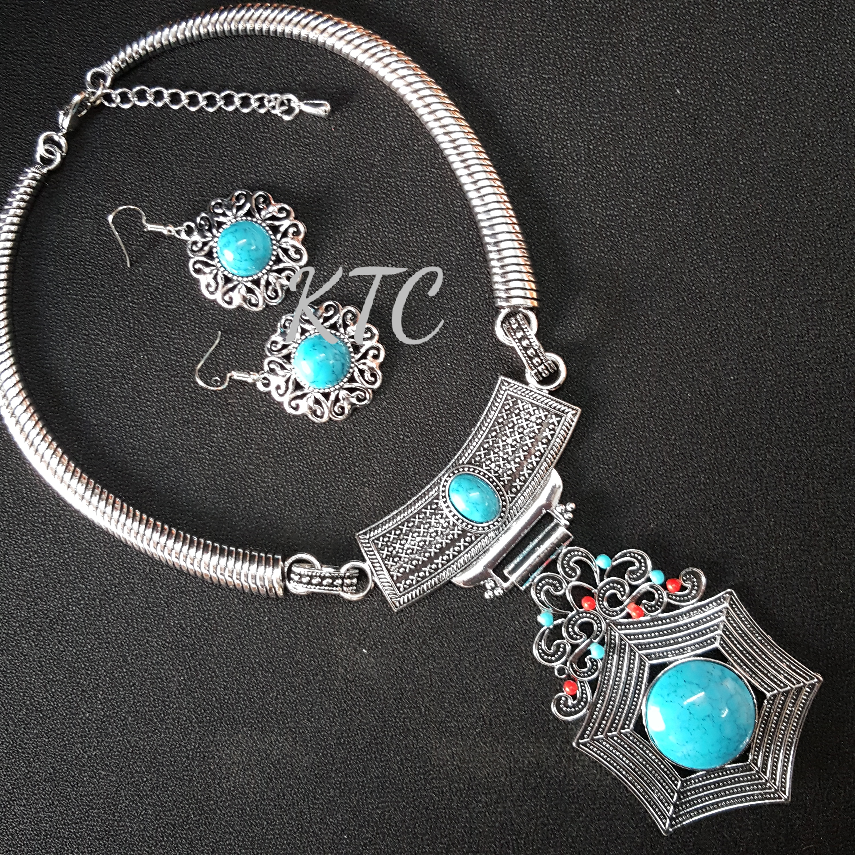 Turquoise Silver Set